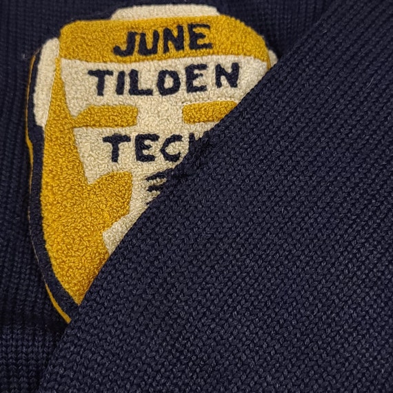 Vintage 1941 Tilden Tech High School Wool Zip Var… - image 9