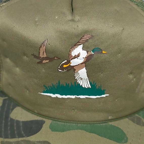 Vintage Ducks Camouflage Hunting Trucker Hat - image 2