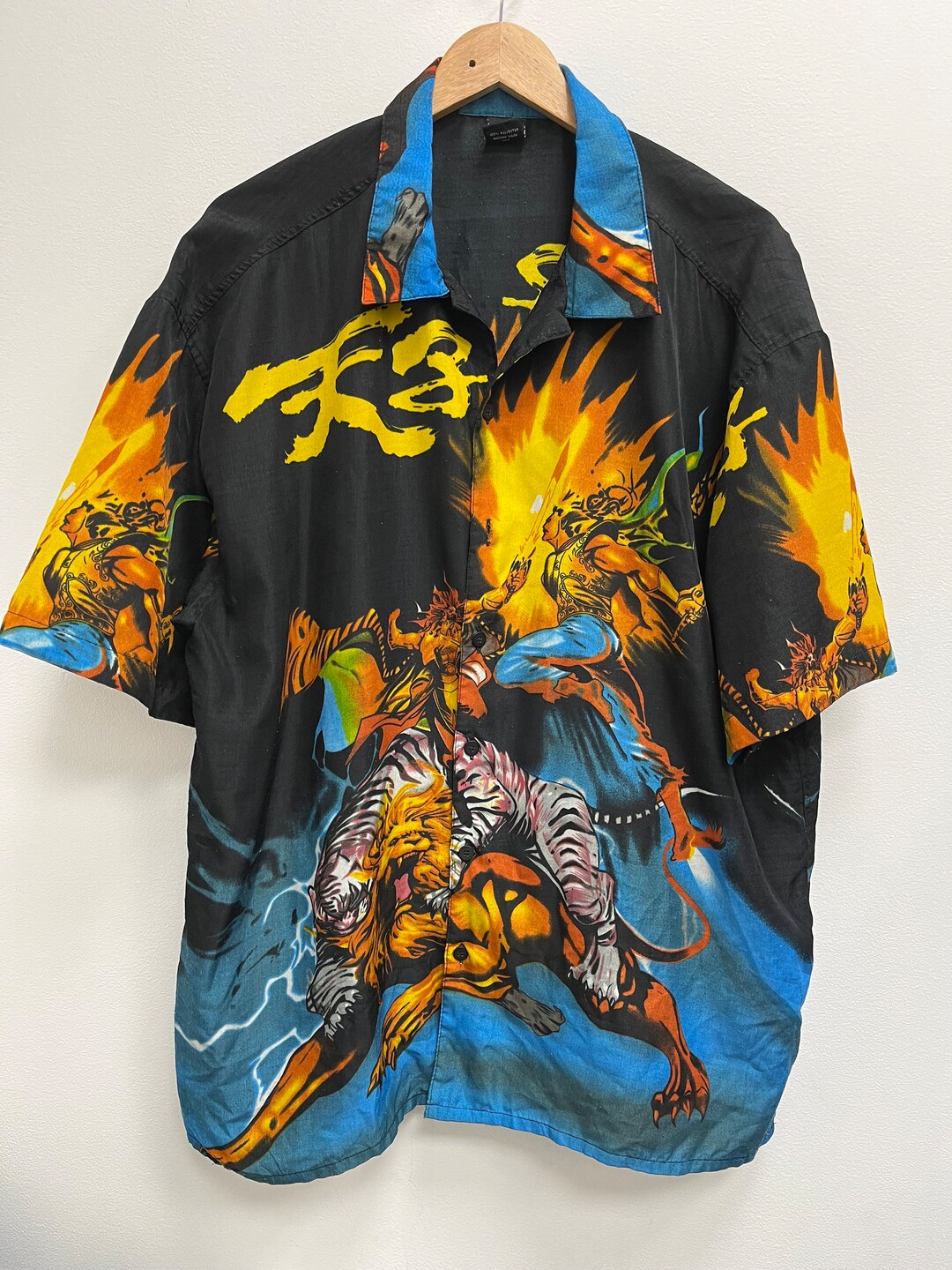 LONG LINE BUTTON UP MANTAN TIGER TALK
