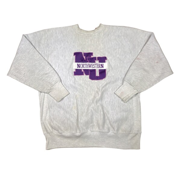Vintage Distressed Northwestern University Rugged Sweats Sweatshirt Size XL