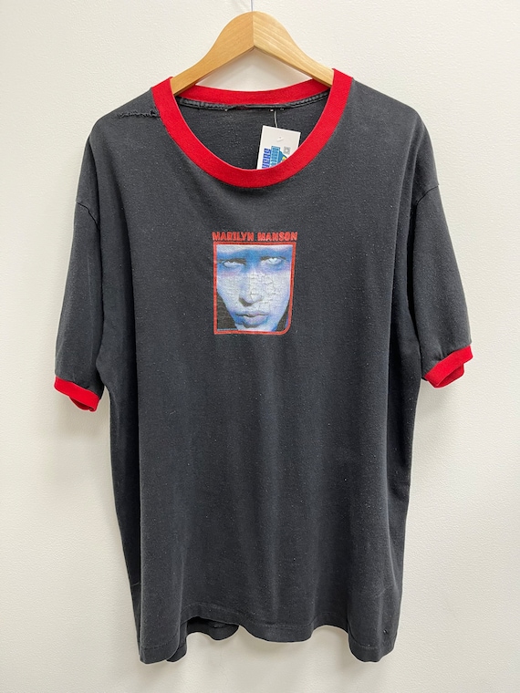 Vintage 1998 Marilyn Manson Glitter Tee Sz XL