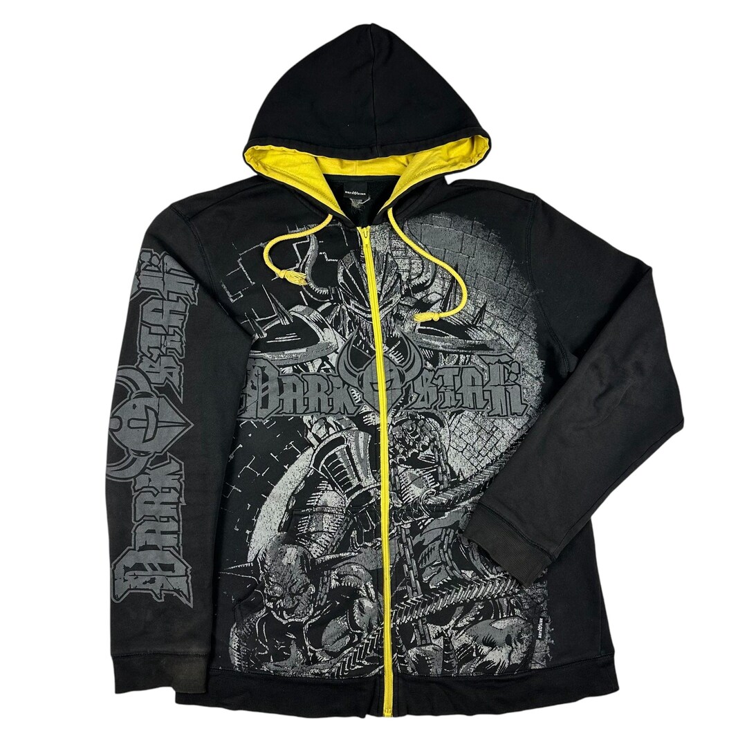 Vintage Dark Star Hoodie Full Zip Y2K - Etsy