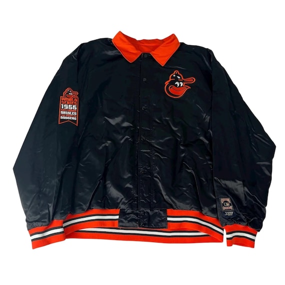 Jacket Orioles Cooperstown Collection Men's Mitchell Ness Black