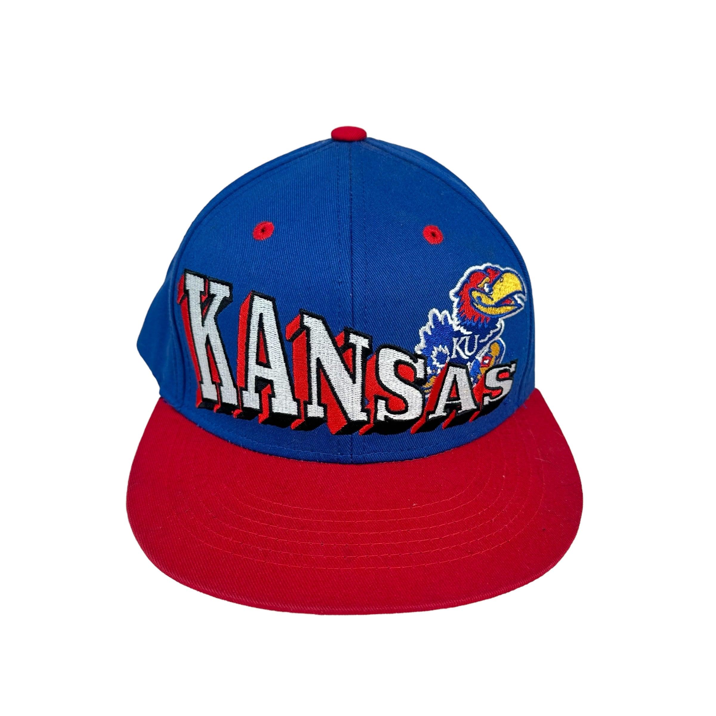 Casquette à Bretelles Vintage Kansas Jayhawks Années 90 – Marque Starter – Kaki