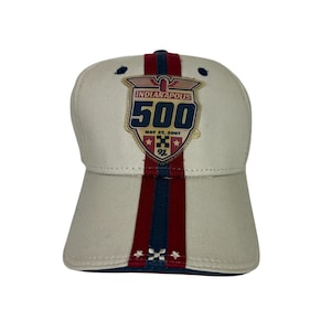 Vintage Racing Hat Indianapolis 500 Beige
