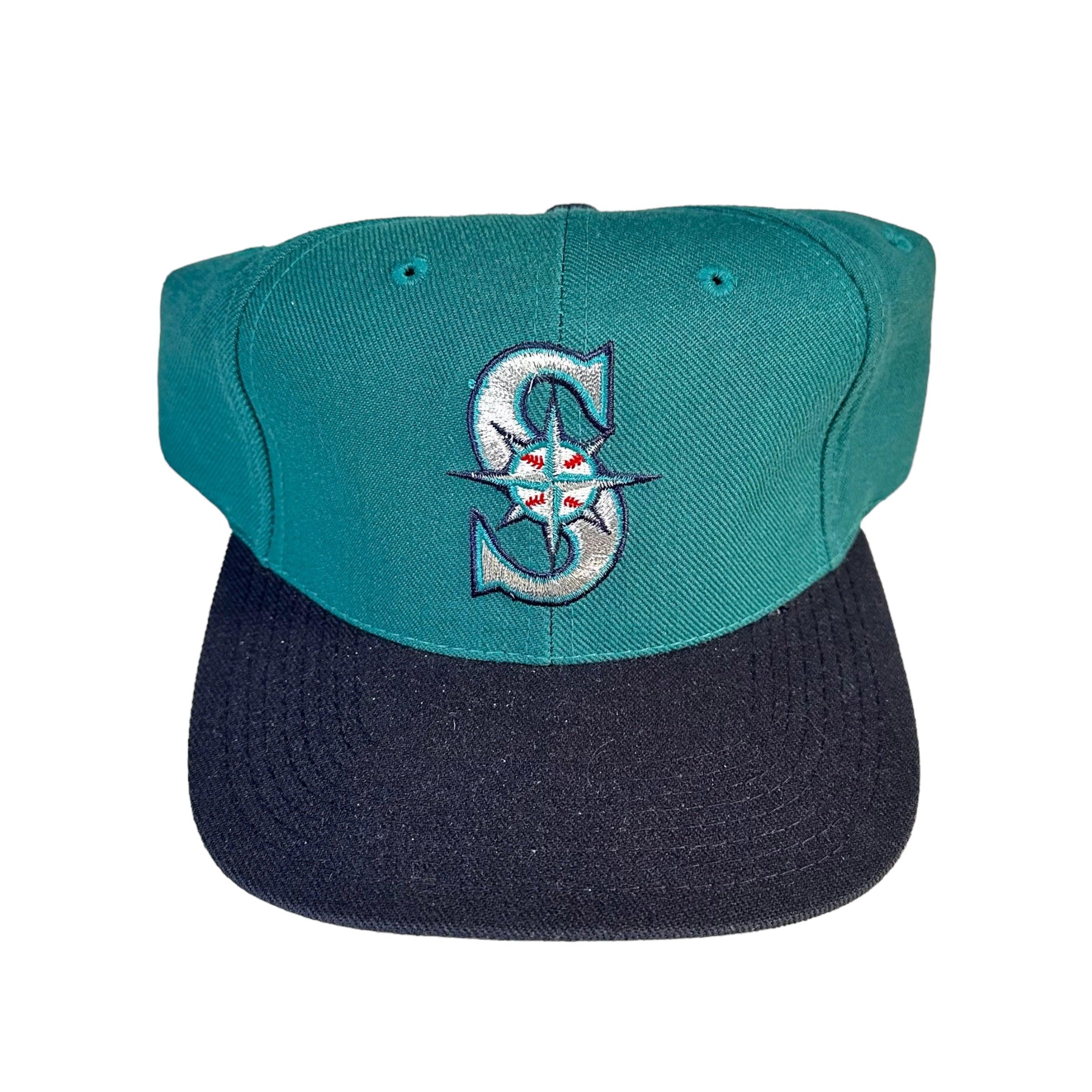 Vintage Seattle Mariners Hat MLB Baseball Teal Wool 90's