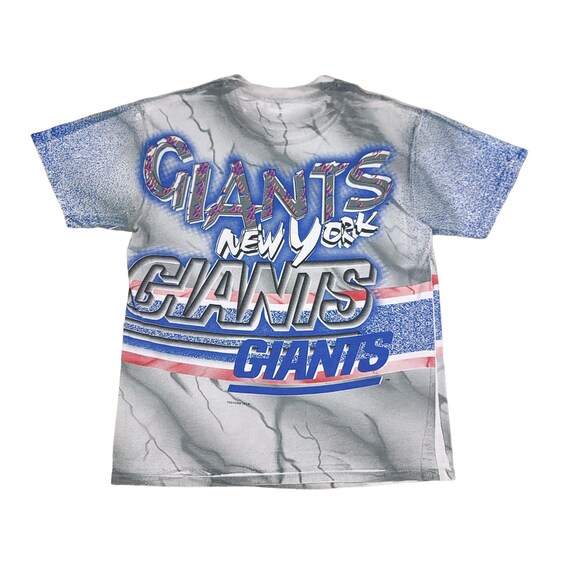 Vintage New York Giants NFL 1995 All Over Print T… - image 2