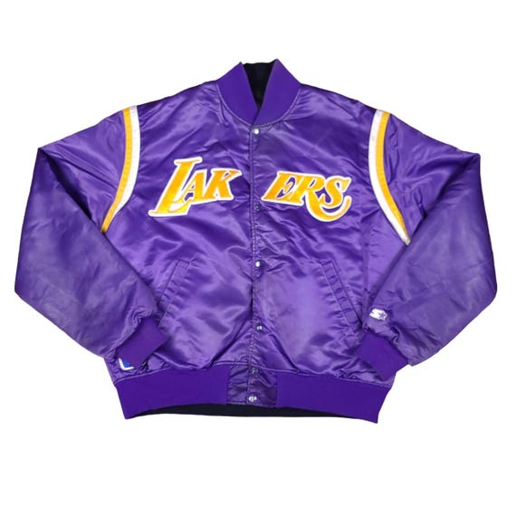 Vintage Los Angeles Lakers NBA Purple Black Reversible Starter Jacket Size XL Etsy Canada