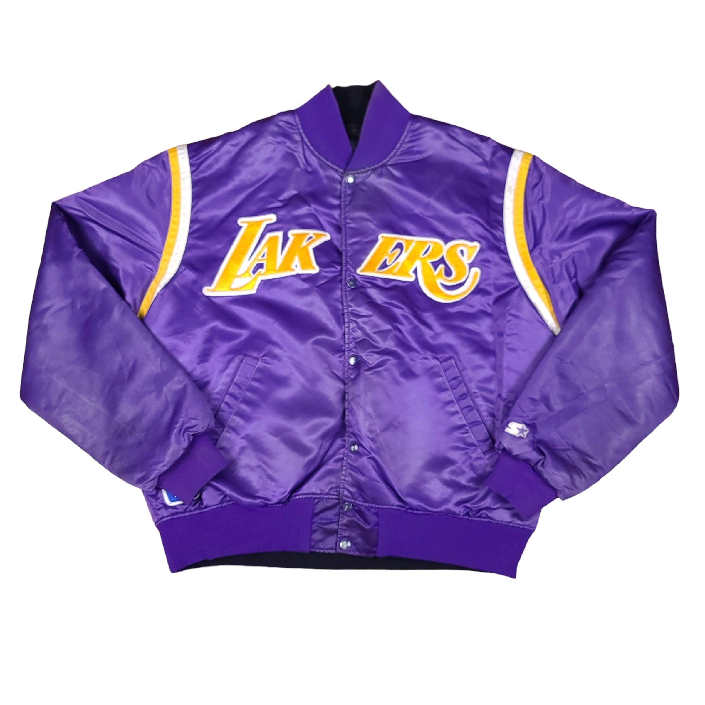 Vintage Los Angeles Lakers NBA Purple Black Reversible Vintage Los Angeles Lakers NBA Purple Black Reversible