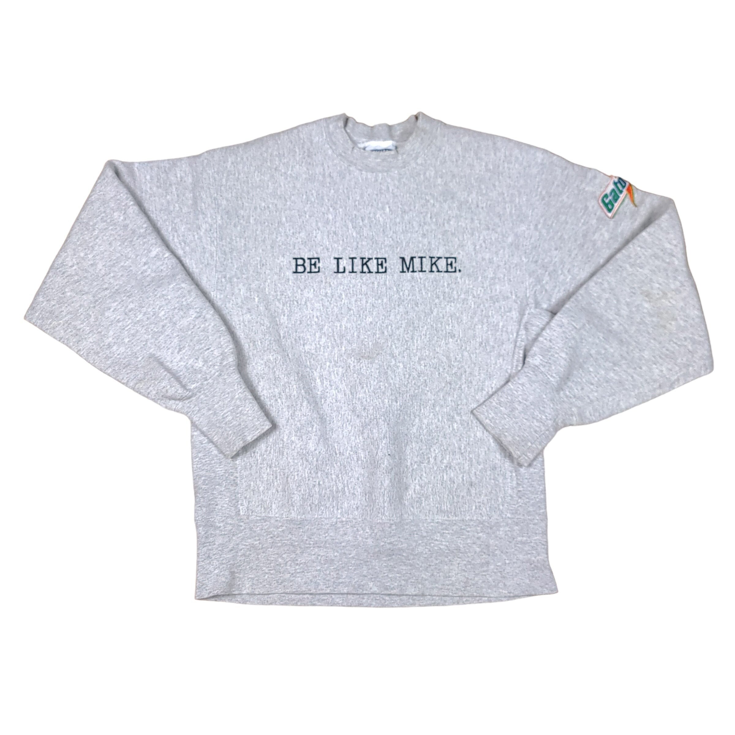 Vintage Be Like Mike Drink Gatorade Gray Lee Sweatshirt Size Medium Etsy Ireland