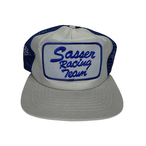 Vintage Racing Cap Sasser Rennfahrer Hut