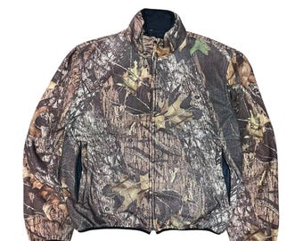 Vintage 90’s Guide Series Woodland Camo Zip Up Light Jacket Sz L