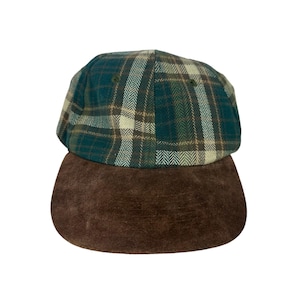 Vintage Gap Hat Tartan & Suede