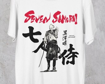 Seven Samurai Movie Tee Shirt, Unisex, Gift for Samurai Film