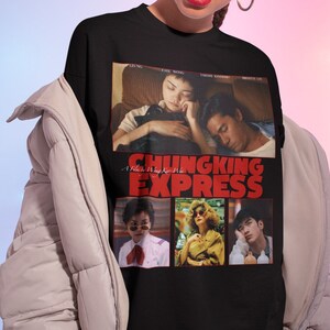 Chungking Express Movie T-shirt, Unisex Vintage Retro Movie Tee Shirt, Gift for Movie Lovers, Washed Oversized Shirt, Wong Kar-Wai Faye Wong
