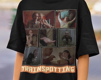 Trainspotting Movie Tee Shirt, Unisex, Relaxed Vintage Retro Tee shirt, Washed Oversized Tee, Movie Crewneck T-shirt, Gift for movie lover 2