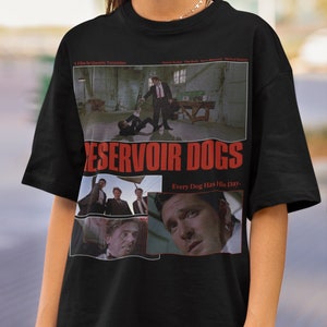 Reservoir Dogs Movie T-shirt, Unisex, Vintage Retro Movie Tee Shirt, Gift for Quentin Tarantino Fans, Washed Oversized Shirt, Birthday Gift