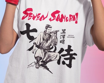 Seven Samurai Movie Tee Shirt, Unisex, Gift for Samurai Film Fans, Japanese Action Movie, Akira Kurosawa Mifune Vintage Retro Movie T-shirt