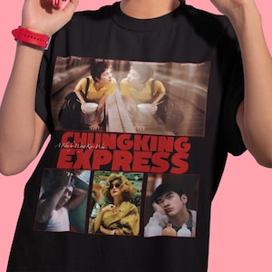 Chungking Express Movie T-shirt, Unisex Vintage Retro Movie Tee Shirt, Gift for Movie Lovers, Washed Oversized Shirt, Wong Kar-Wai Faye Wong