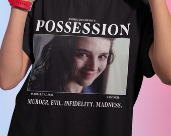 POSSESSION Vintage Movie Tee Shirt, Unisex, Cult Classic Horror Movie T-shirt, Retro Rare Movie Gift for Horror Enthusiasts, Isabelle Adjani