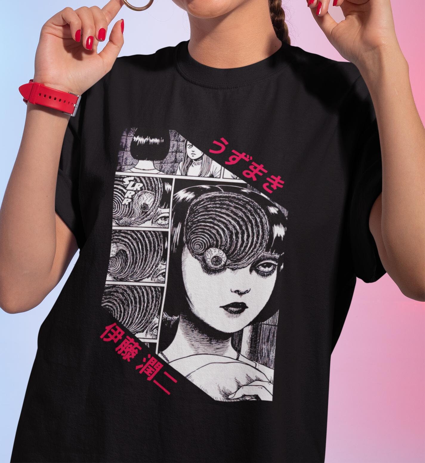 Junji Ito Uzumaki Azami Horror T-Shirt Size Medium | eBay