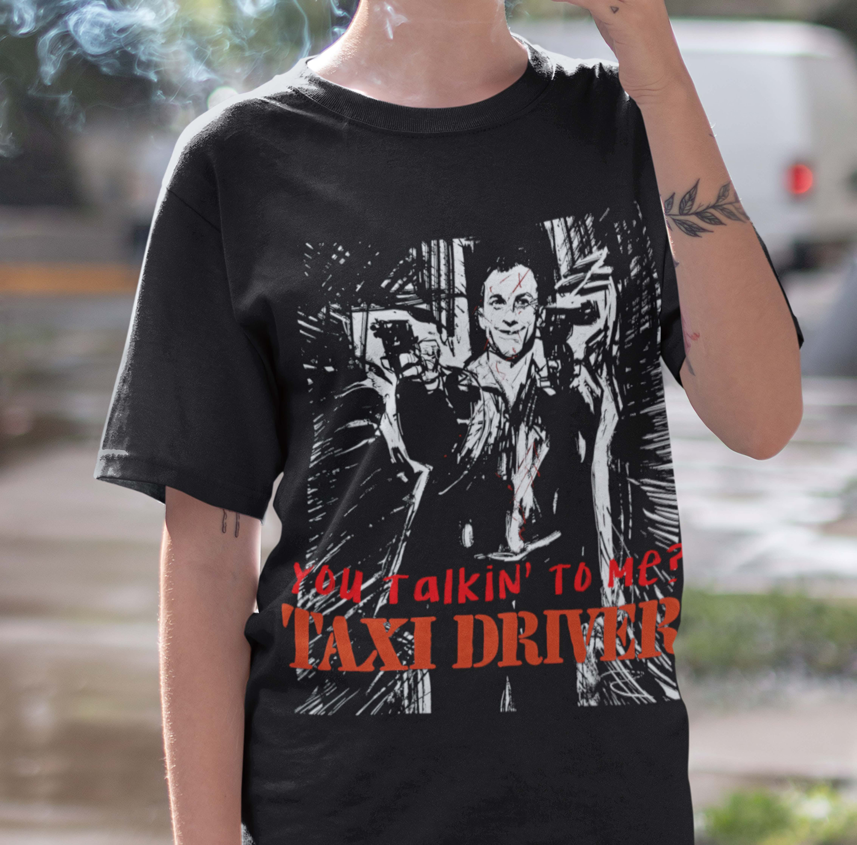 Taxi Driver Movie Crewneck T-shirt Black, Unisex, Vintage Retro