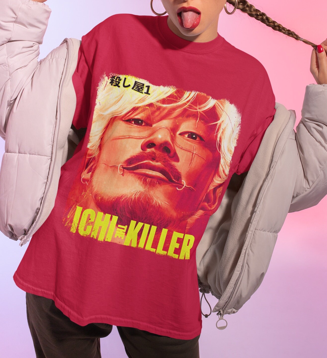 殺し屋イチ 日本映画Tシャツ、ユニセックス、殺し屋イチ、日本映画 