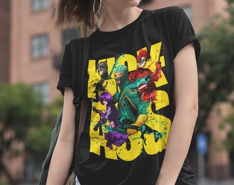 KICK-ASS Crewneck T-shirt, Rare Tee Shirt Gift for Movie KICK-ASS Crewneck T-shirt, Rare Tee Shirt Gift for Movie