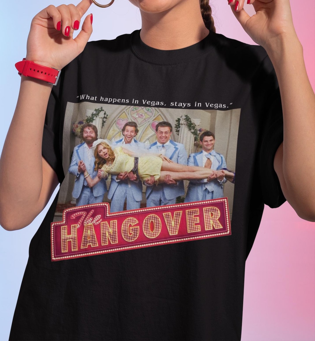 Hangover Movie T-shirt, Retro Movie Crewneck Tee, Funny T-shirt