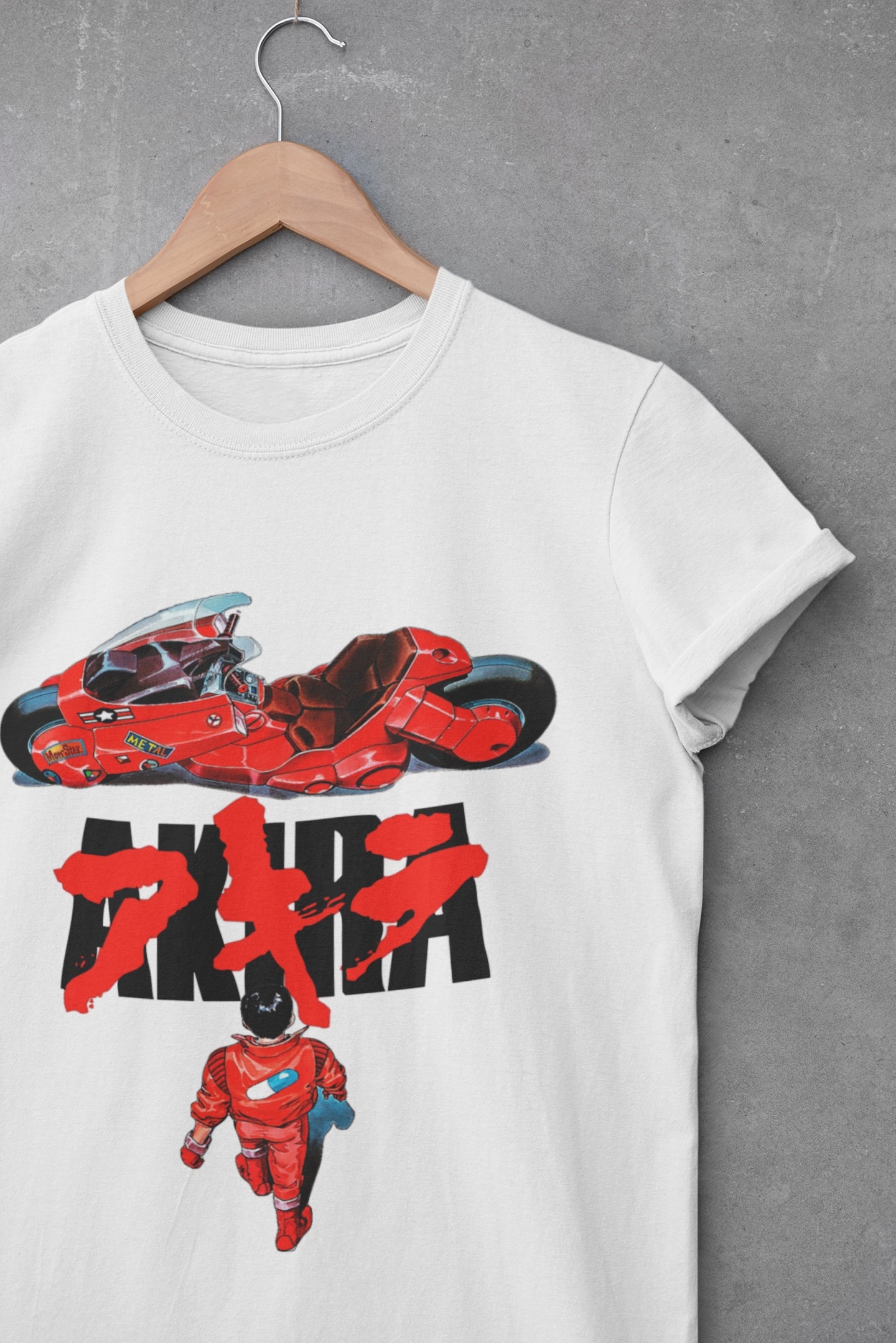 Akira Movie T-shirt, Japanese Anime Crewneck Tee Shirt Gift for