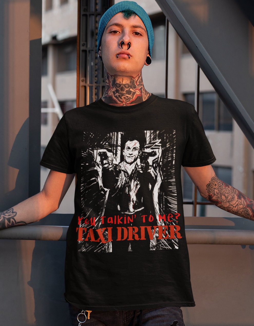 【SALE】Vintage Movie / Taxi D Tshirt Vintage Taxi Driver T shirt Sz L Robert De Niro Movie Retro Style