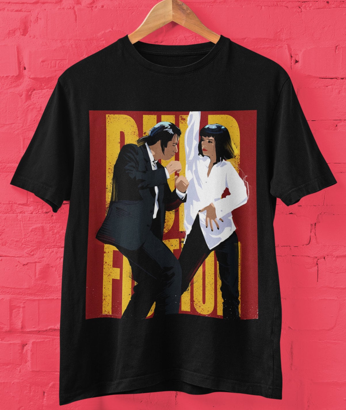 トップス PULP FICTION Movie Tee Pulp Fiction movie print tee | sui & shara