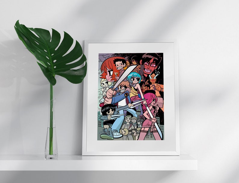 Scott Pilgrim Vs The World Anime Poster House Warming Paining Gift scott-pilgrim-vs-the-world-anime-poster-house-warming-paining-gift