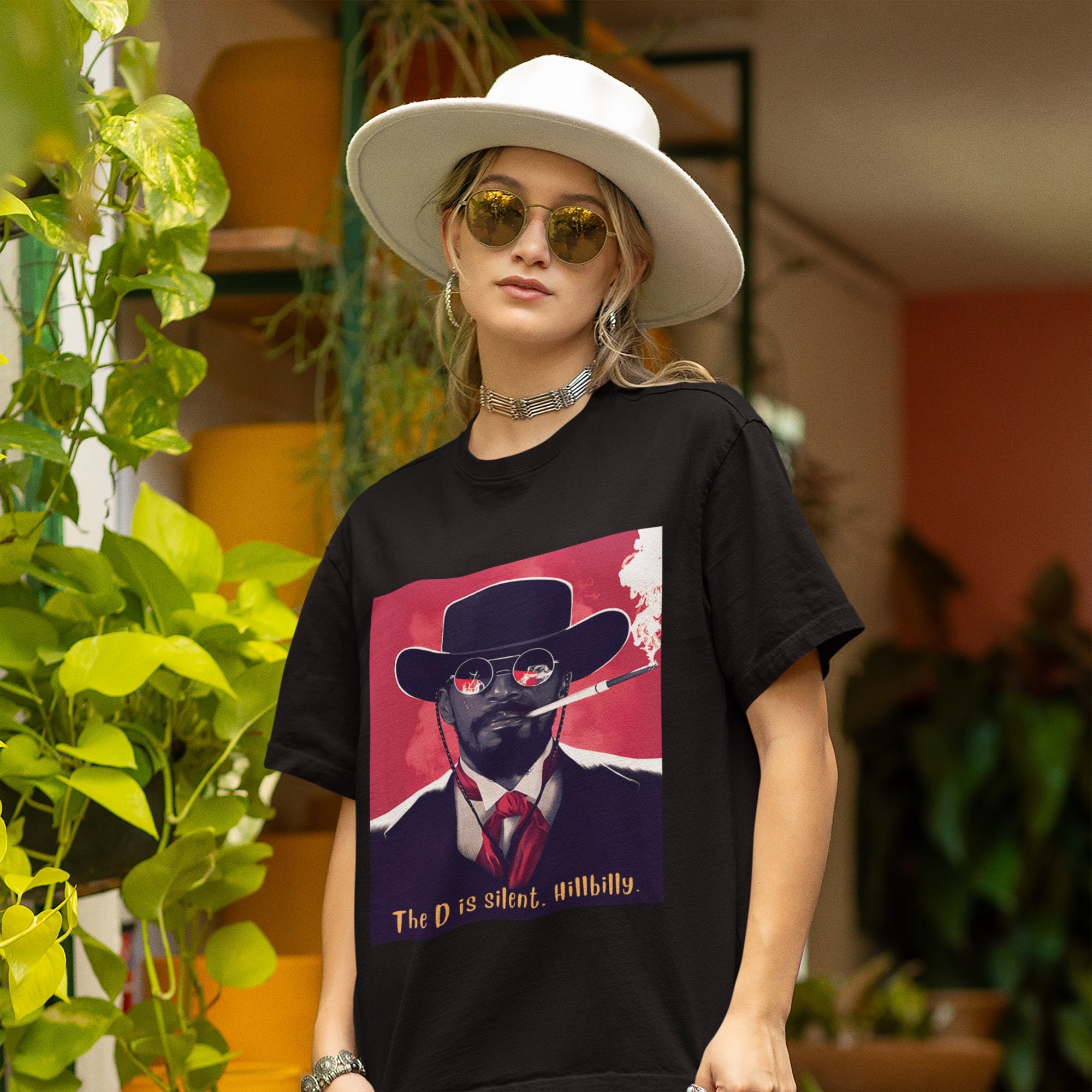 Django Unchained Crewneck T-shirt , Quentin Tarantino Tee Shirt