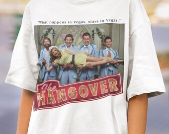 Hangover Movie T-shirt, Retro Movie Crewneck Tee, Funny T-shirt
