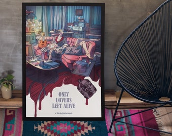 Poster Sur Toile Only Lovers Left Alive - Décoration Murale Vintage 50 X 75 Cm Pour Salon, Chambre