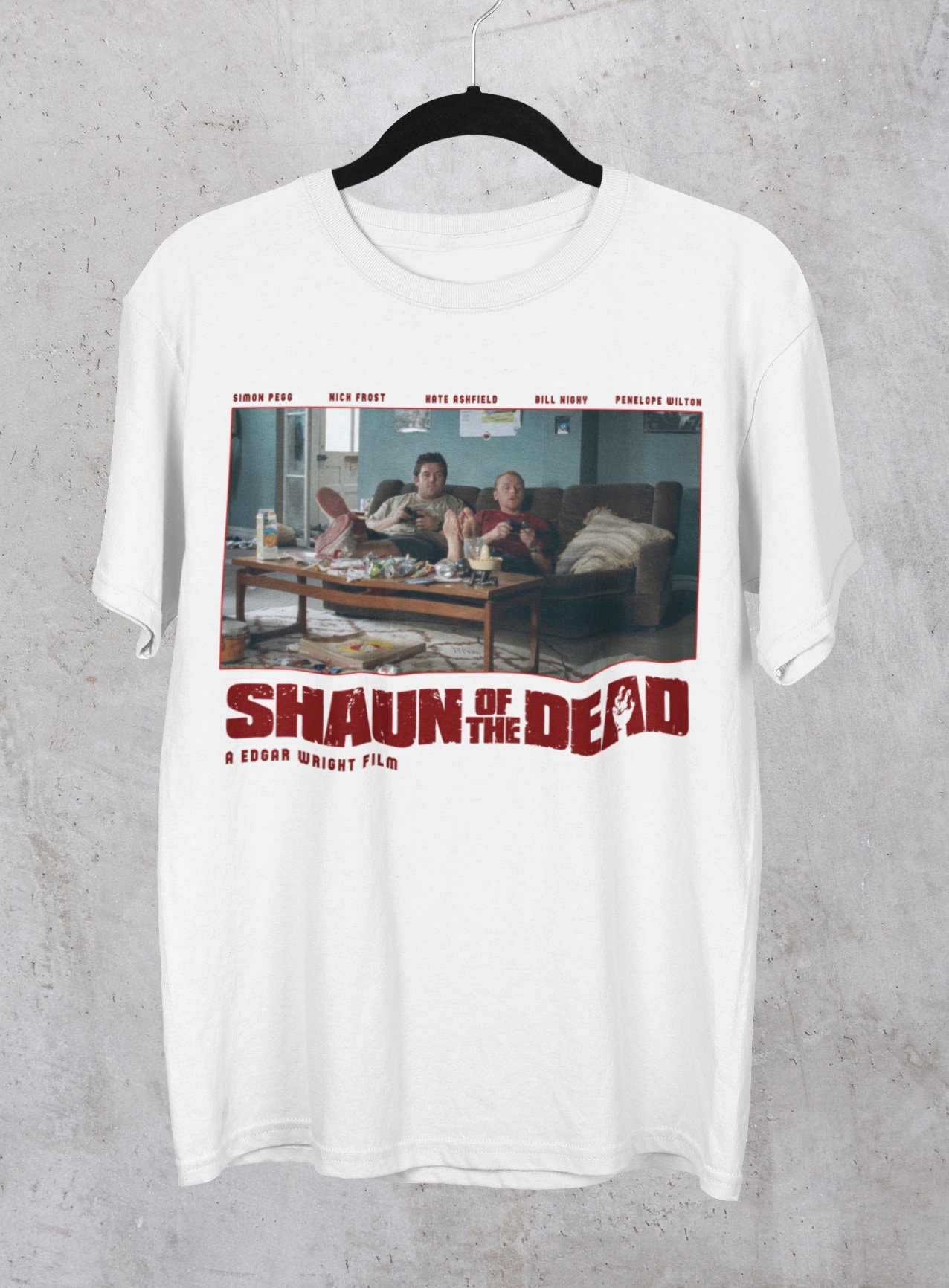 00s SHAUN OF THE DEAD tシャツ ムービー　ヴィンテージ L Shaun of the Dead Movie Tee Shirt, Unisex, Edgar Wright Simon Pegg