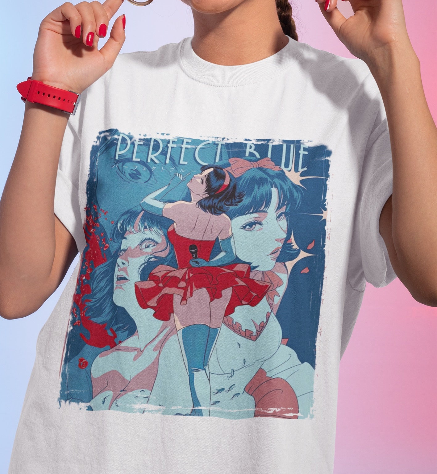 Perfect Blue Japanese Anime Movie T-shirt, Unisex, Satoshi Kon