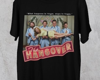 Hangover Movie T-shirt, Retro Movie Crewneck Tee, Funny T-shirt