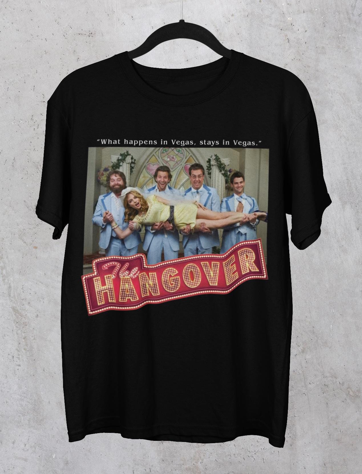 Hangover Movie T-shirt, Retro Movie Crewneck Tee, Funny T-shirt