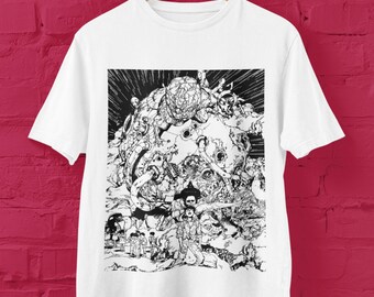 Akira Rare Anime Artwork Camiseta, Película de animación japonesa, Camiseta de cuello redondo Regalo para geeks y nerds geniales, para hombres y mujeres