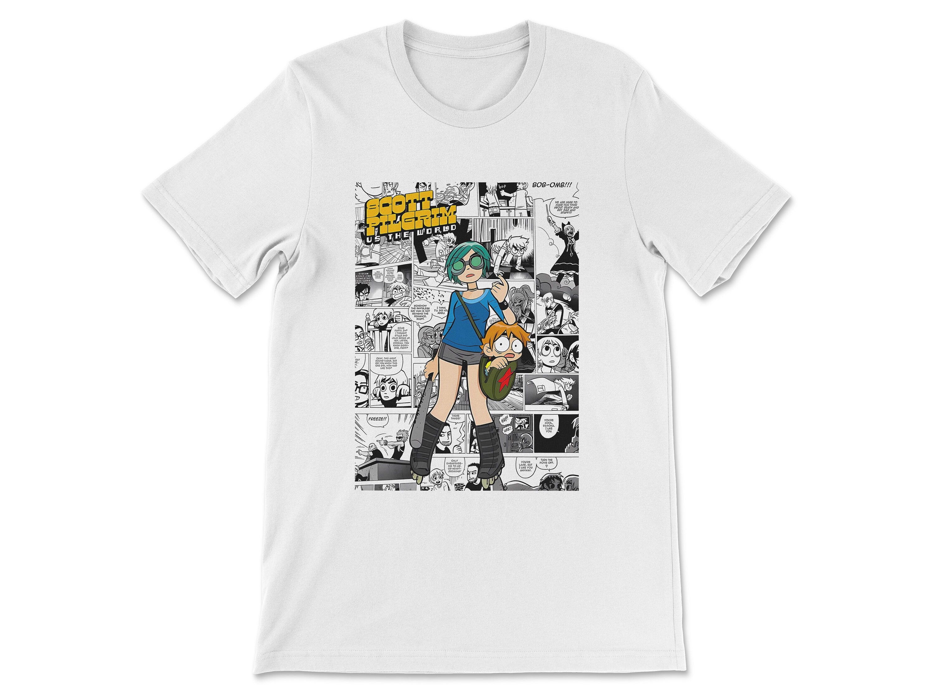 Scott Pilgrim VS The World Comic T shirt Movie Crewneck Tee Etsy