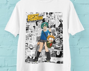 Scott Pilgrim VS The World Comic T-shirt, Movie Crewneck tee shirt, Bryan Lee O'Malley, Edgar Wright, Anime Comic Tee shirt, Birthday Gift