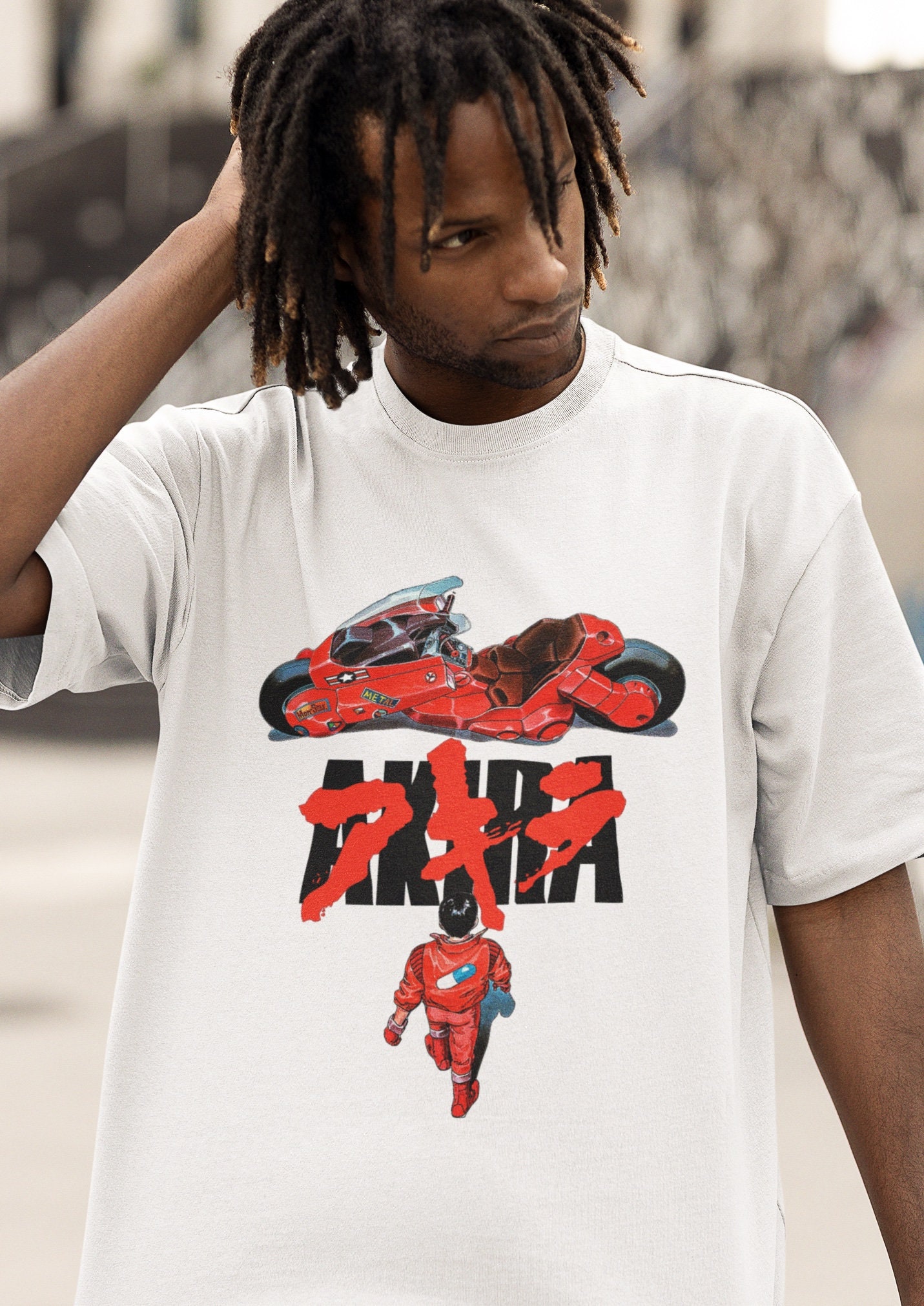 Akira Movie T-shirt, Japanese Anime Crewneck Tee Shirt Gift for  display picture 1