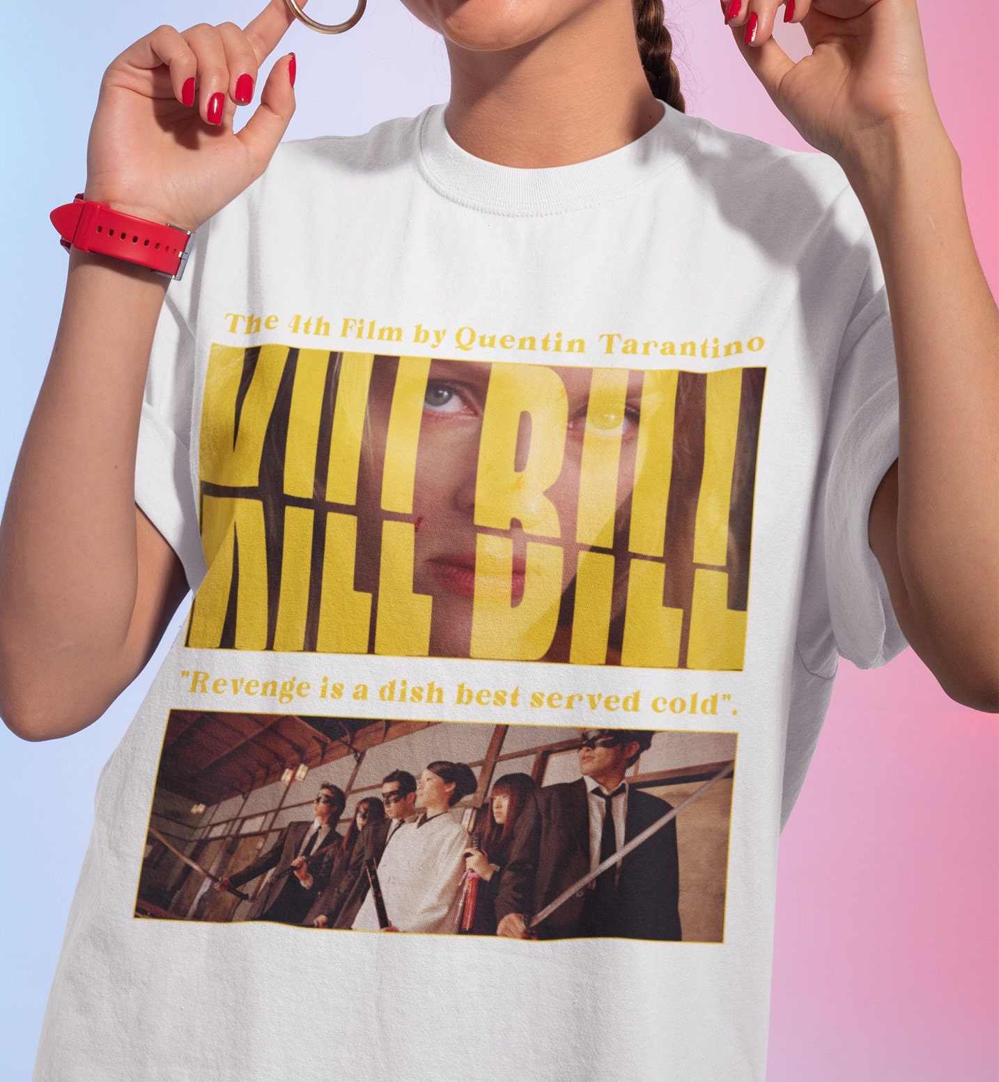 KILL BILL Movie Tee Shirt, Unisex, Gift for Quentin Tarantino Fans 