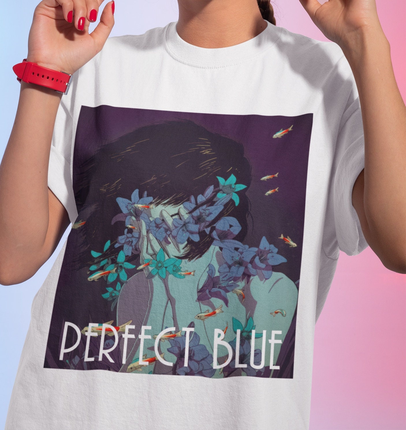 T-shirt Anime Perfect Blue Satoshi Kon - Graphique Multicolore, Unisexe, Tailles S à 5XL