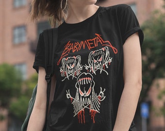 BABYMETAL Crewneck T-shirt, Babymetal Tee Shirt Three, Japanese