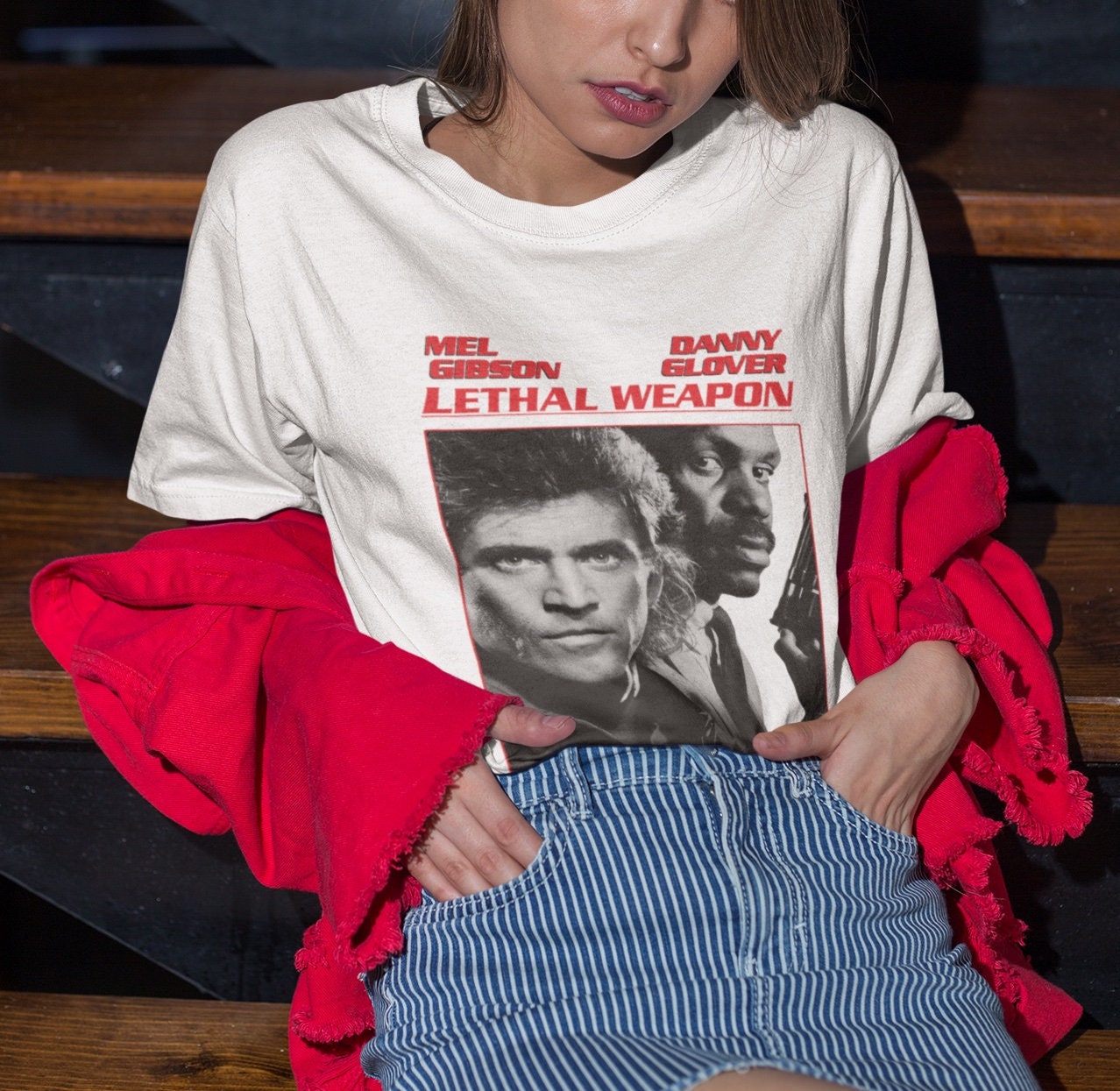 Lethal Weapon Vintage Movie Tee Shirt, Unisex, 80s Retro Action