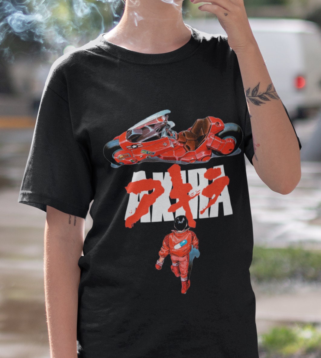 Akira Movie T-shirt, Japanese Anime Crewneck Tee Shirt Gift for