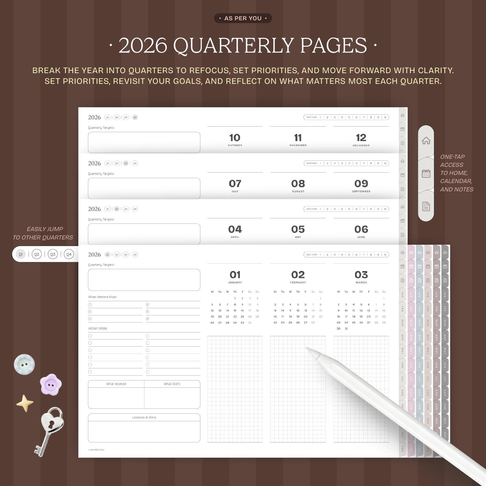 2026 Landscape Digital Planner for iPad | Goodnotes (daily, Weekly ...